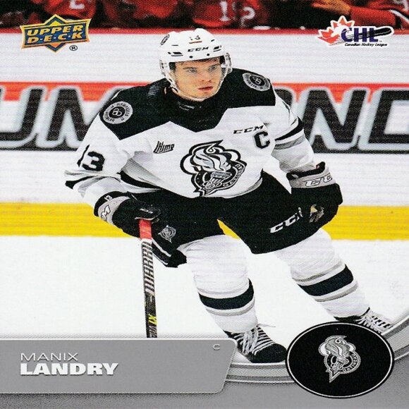 Manix Landry (Gatineau Olympique) 2021/2022 UD CHL Hockey Card - Card Number 61 - Picture 1 of 2